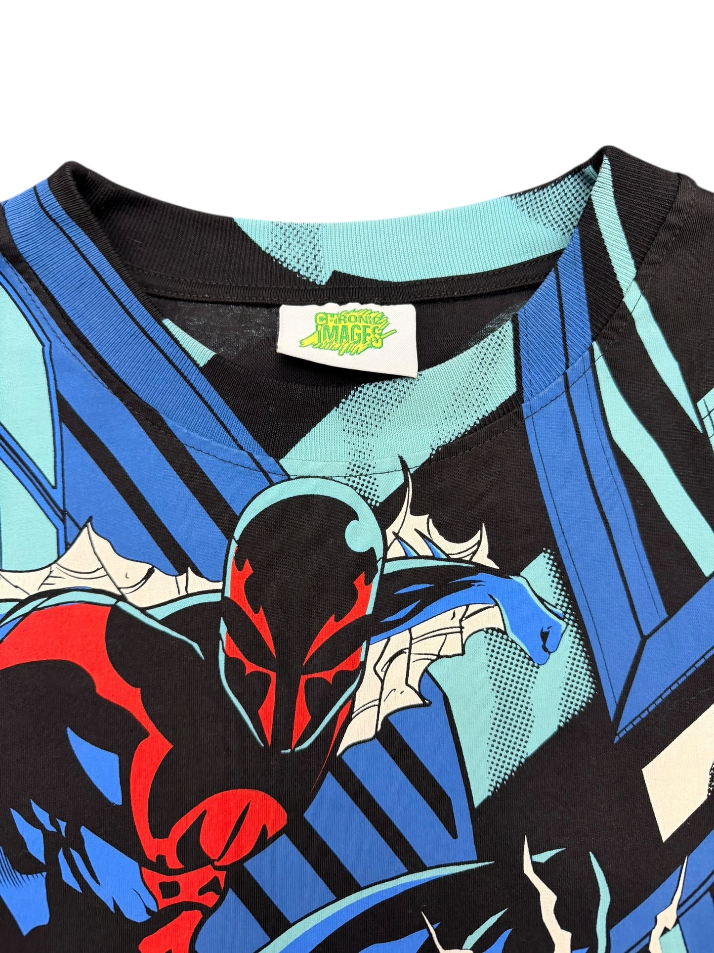 Retro Spider-Man Mega Print Chronicles Images Tee Size XL