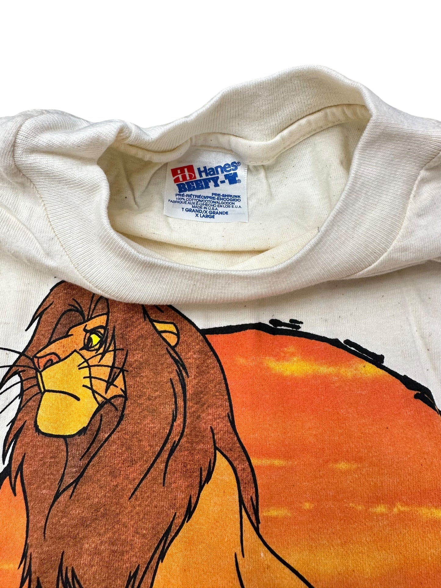Vintage The Lion King Disney Promotional Graphic Tee Size XL