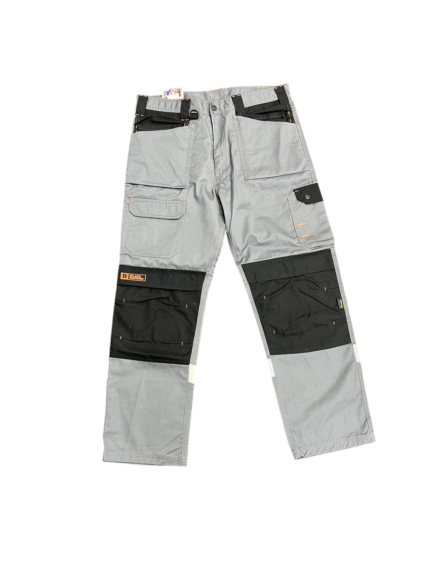 Black Hammer Work Wear Black/Grey Contractor Pants 36x29.5