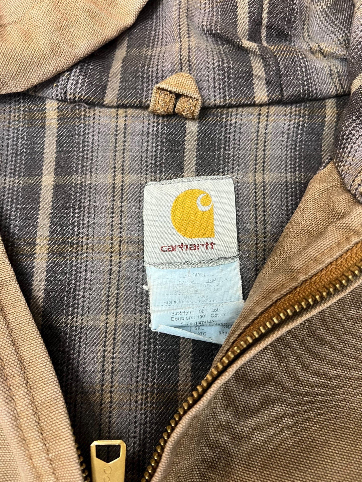 Carhartt Chocolate Canvas Jacket Law & Order Staff Jacket Size XXL