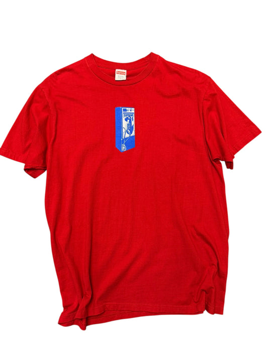 Supreme Payphone Tee Red Pre Owned size Large