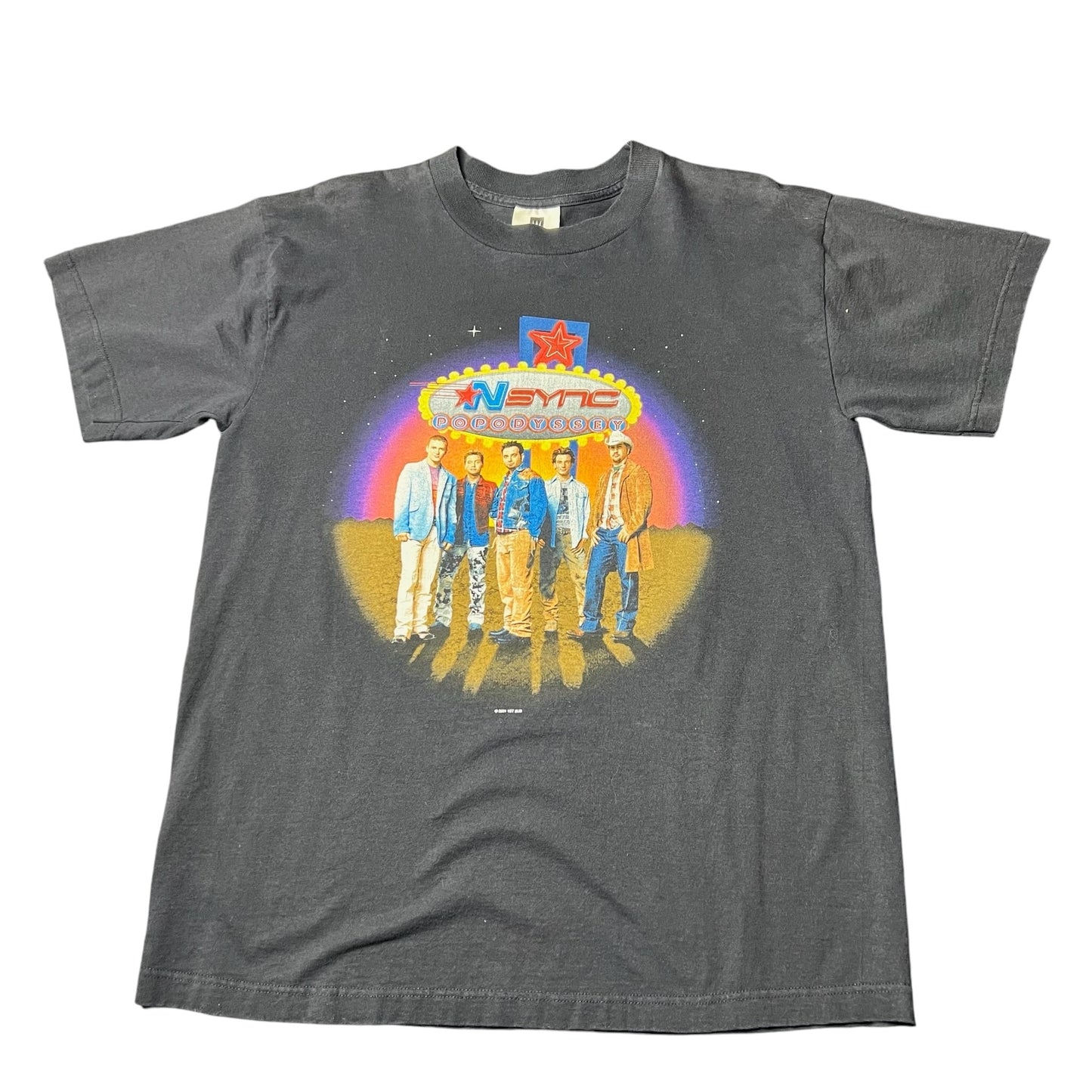 Vintage 2000 NSYNC Pop Odyssey Black Band Tee Size L