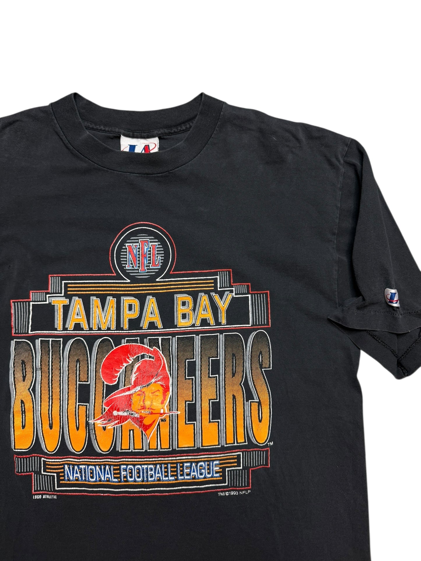 Vintage Tampa Bay Buccaneers Logo Athletic Creamsicle Tee Size Large