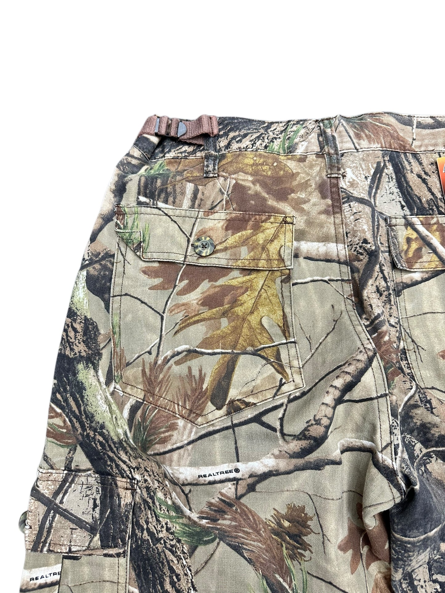 Realtree/Russell Woodland Camo Cargo Pants Size M