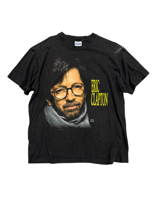 Vintage 90s Distressed Eric Clapton Tour Tee Size XL