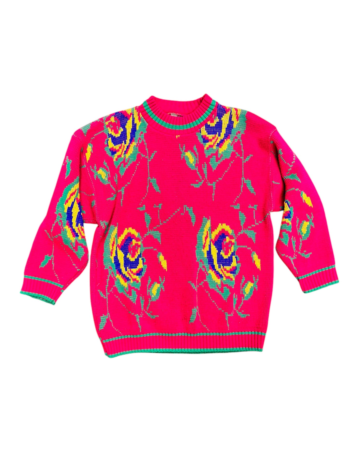Vintage Rose Sweater Sz S