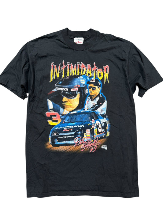 Vintage Dale Earnhardt Intimidator Black Graphic Tee Size Large