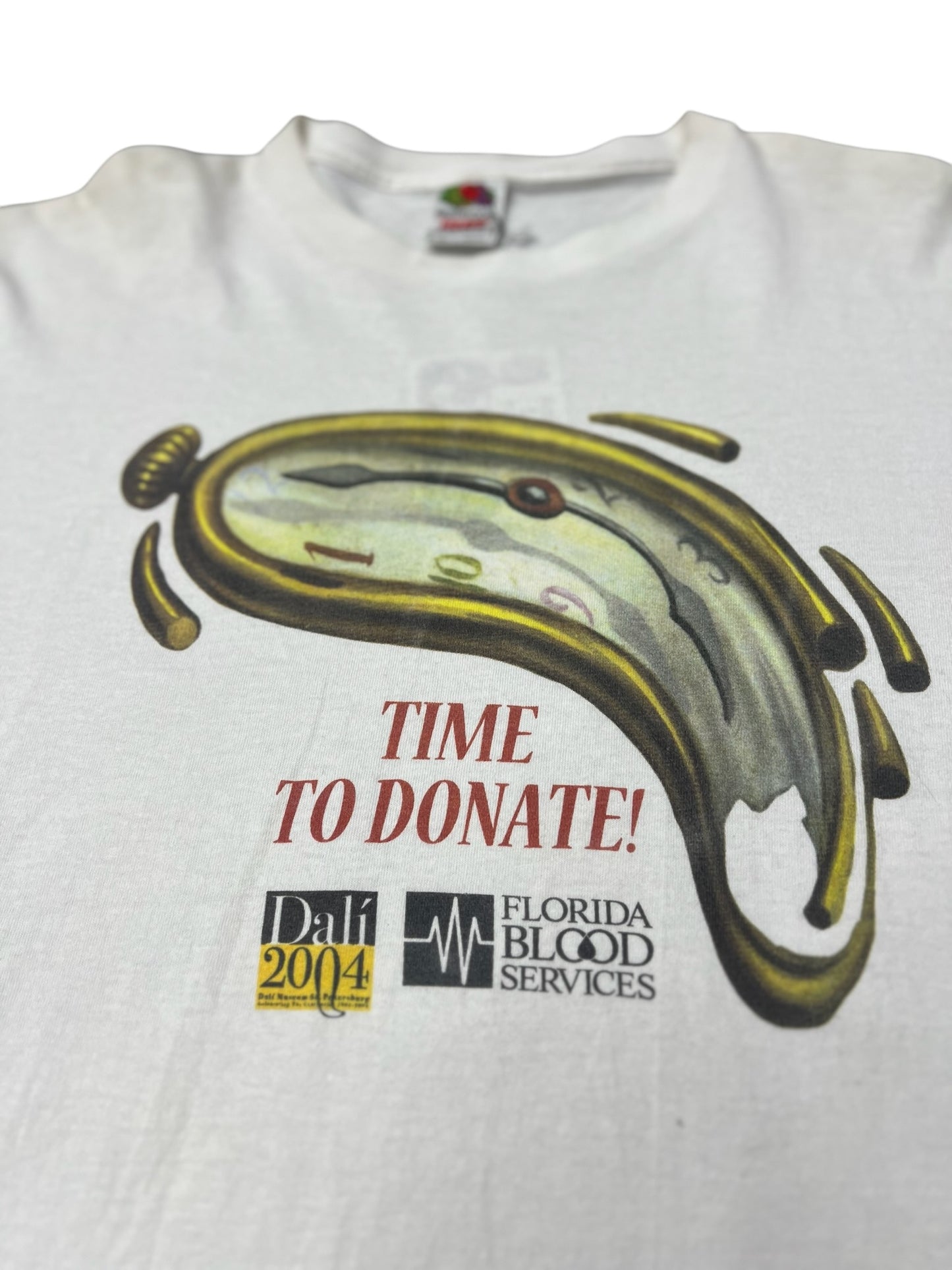 Vintage 2004 Dali Blood Donor Tee White Size XL