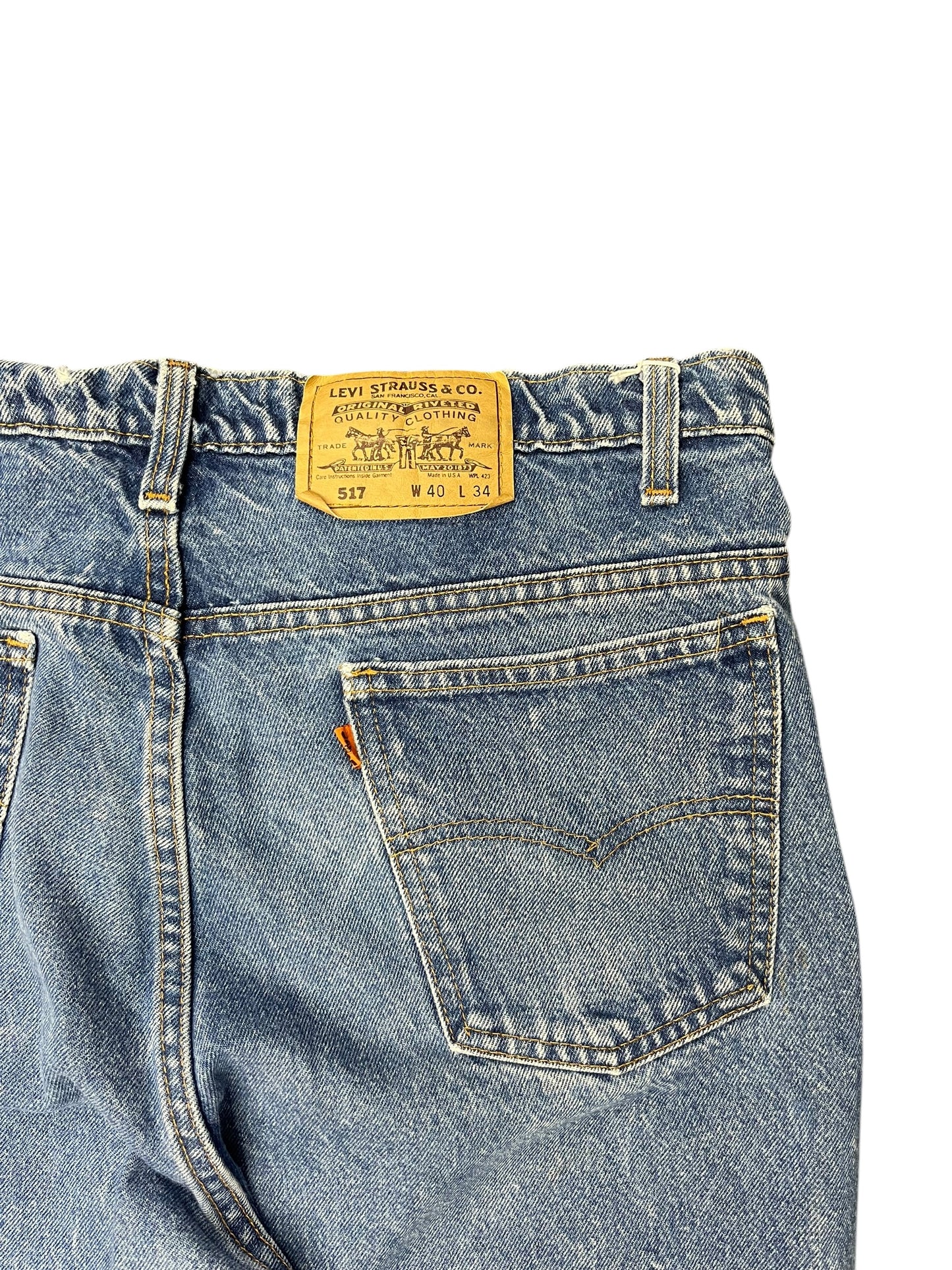 Vintage DISTRESSED Levi Orange Tab Denim Pants 40x34