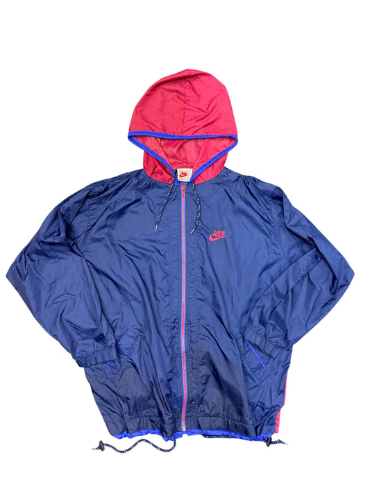 Vintage Nike Multi Color Parka Style Hoodie Zip Up Size Large