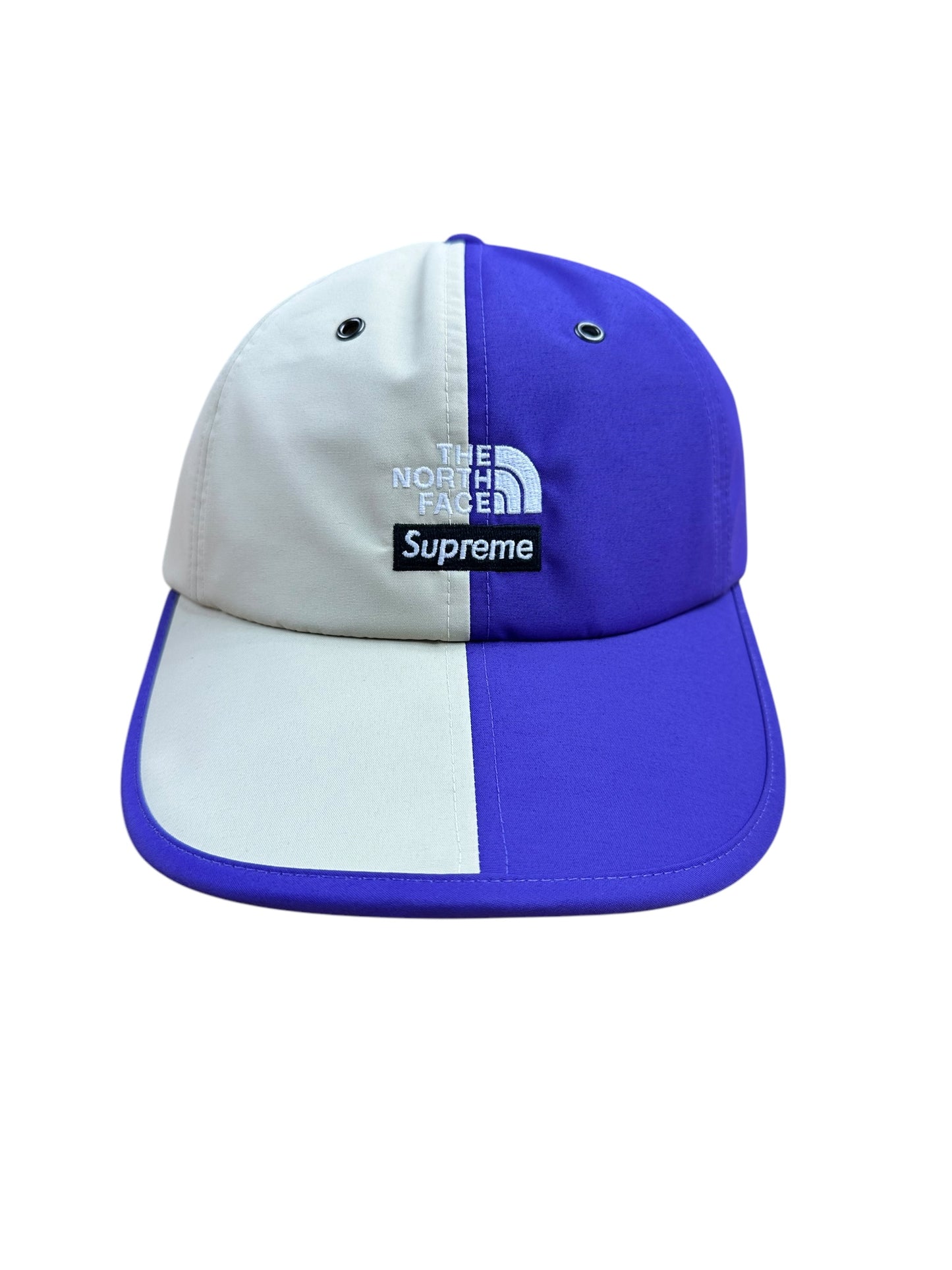 Supreme SS24 The North Face Collab Purple/Cream 6 Panel Hat Deadstock