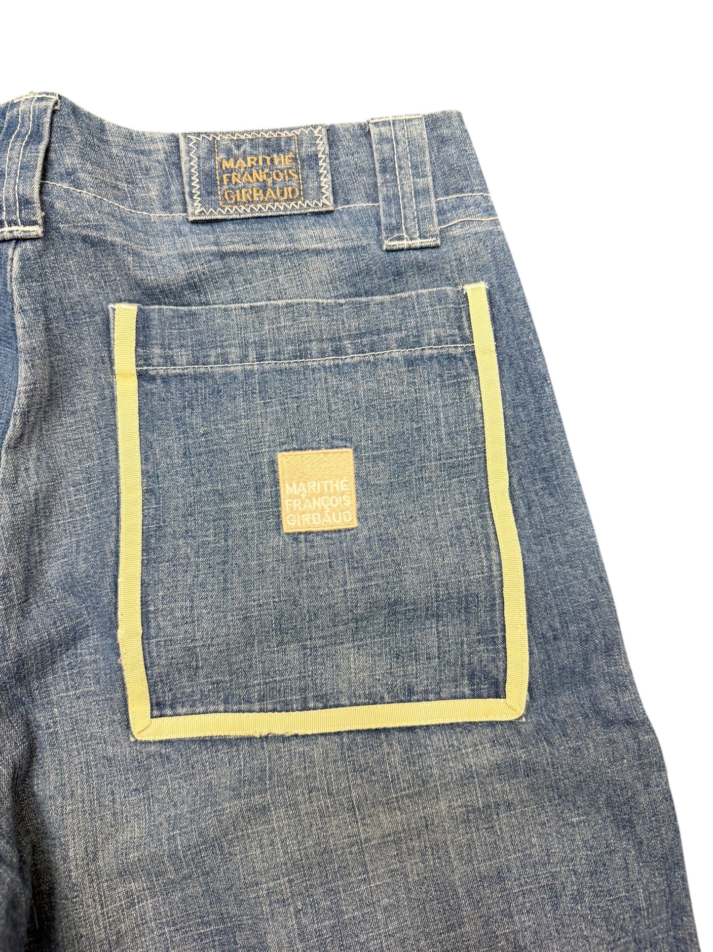 Marithe Francois Girbaud Light Blue Denim Shorts (Baggy) size 34