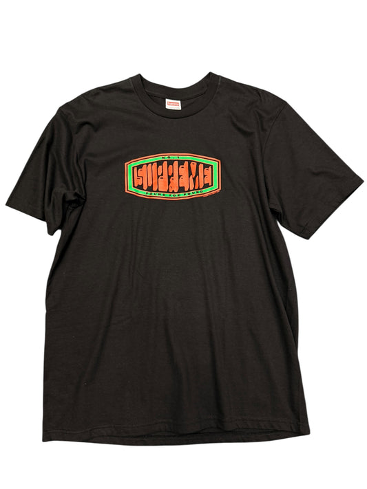 Supreme Pound Black Tee size Lrg