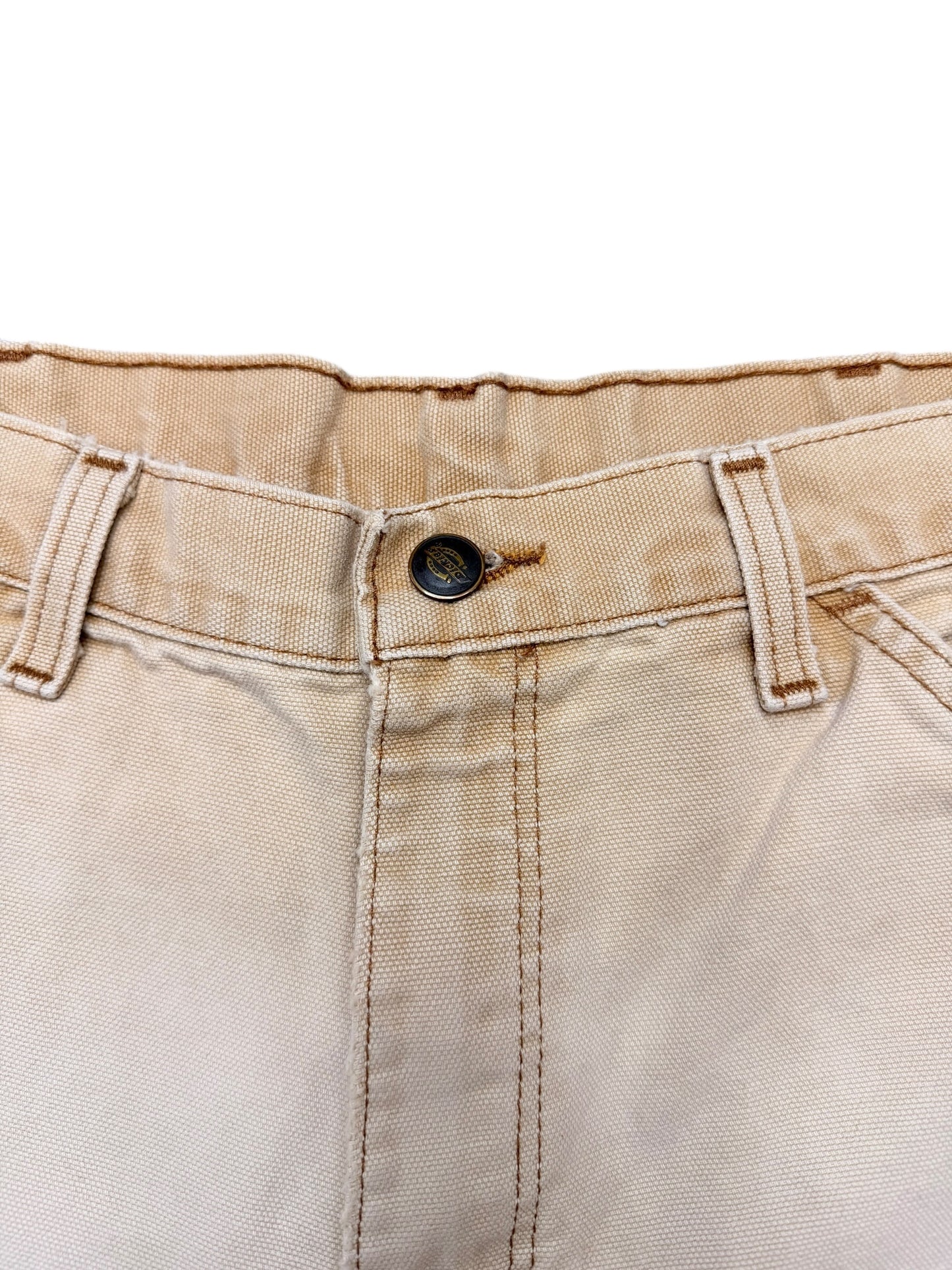 Dickies Khaki Canvas Cargo Shorts Size 32