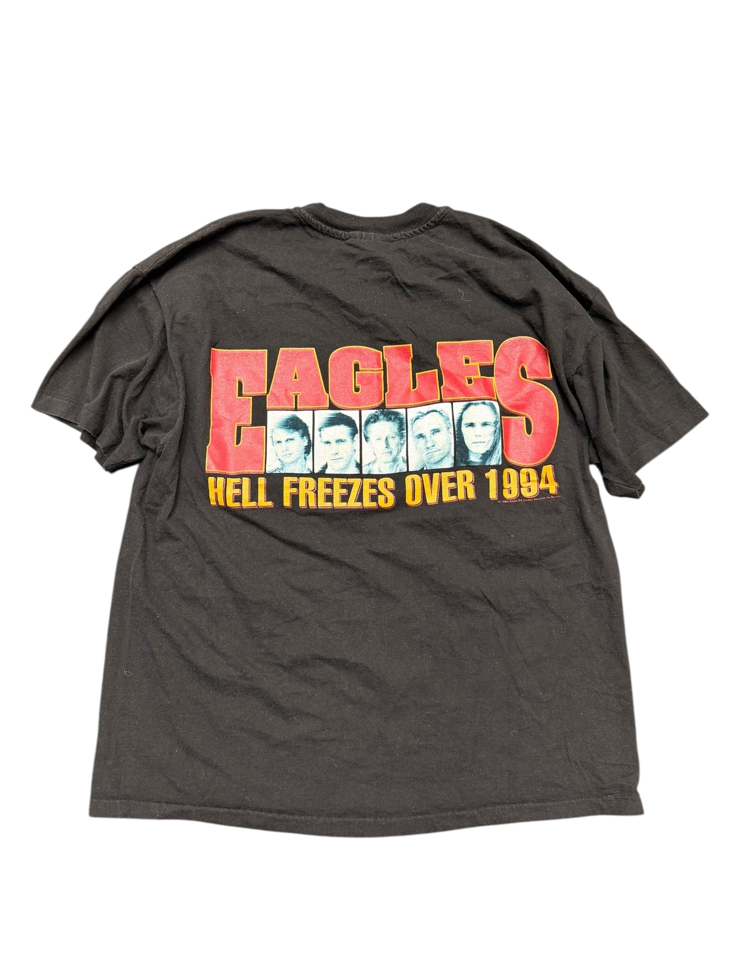 Vintage 1994 Eagles Hell Freezes Over Tour Tee Black size L/XL