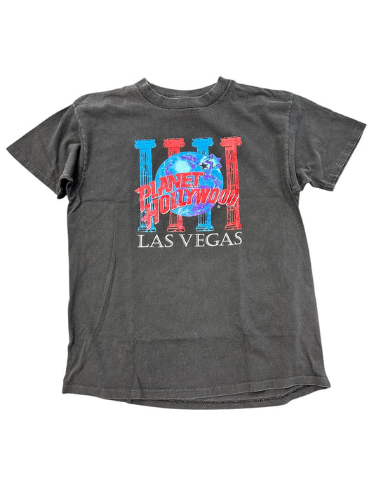Vintage 90s Planet Hollywood Las Vegas Graphic Print Tee Size L