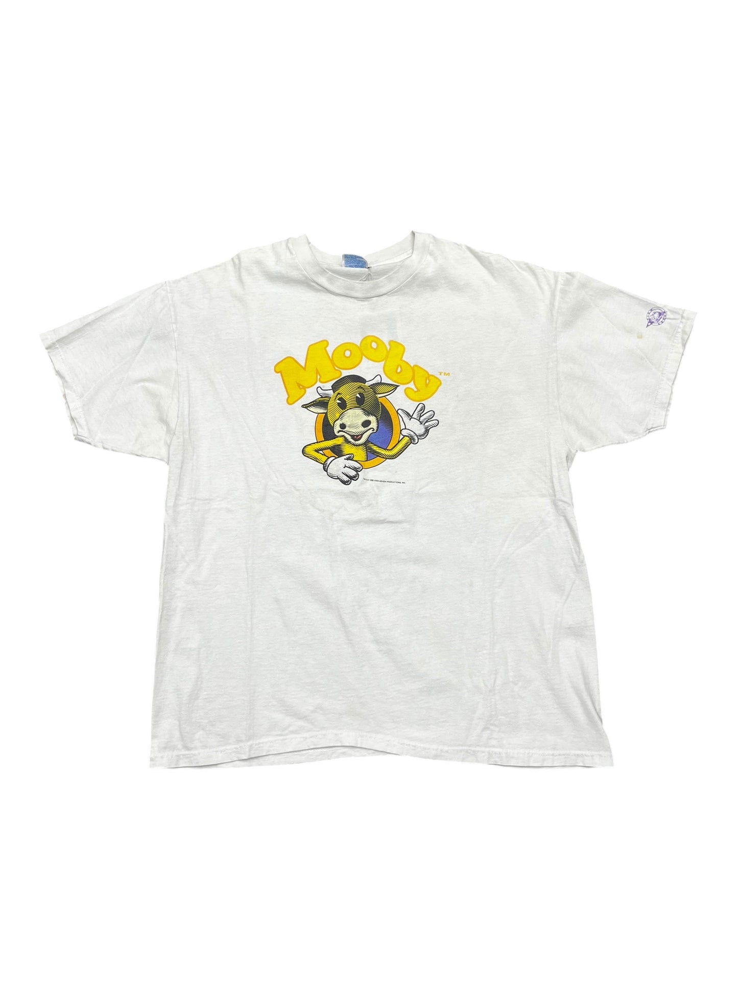 Vintage 1996 Kevin Smith 'Mooby' Graphic Print Promo Tee Size XL