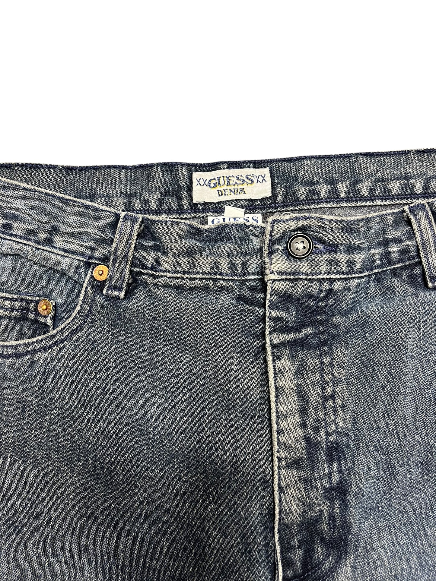 Vintage Guess Jeans Dark Blue Denim Pants 36x30