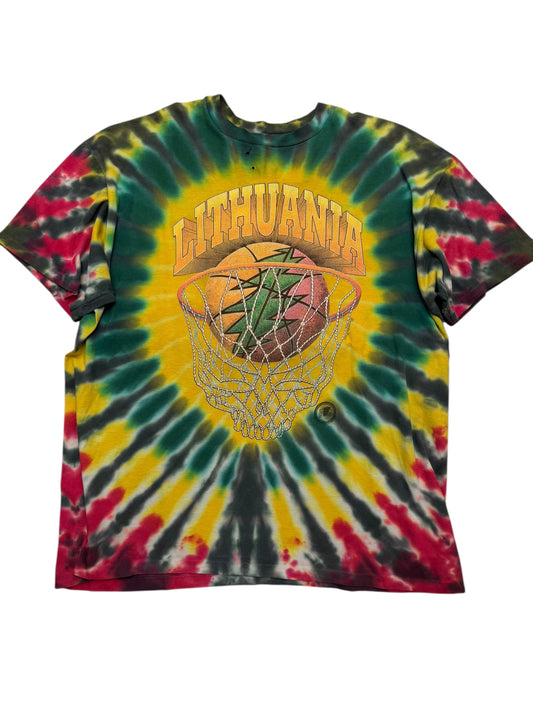 Vintage 1996 Lithuania Grateful Dead Basketball Tee Size XXL