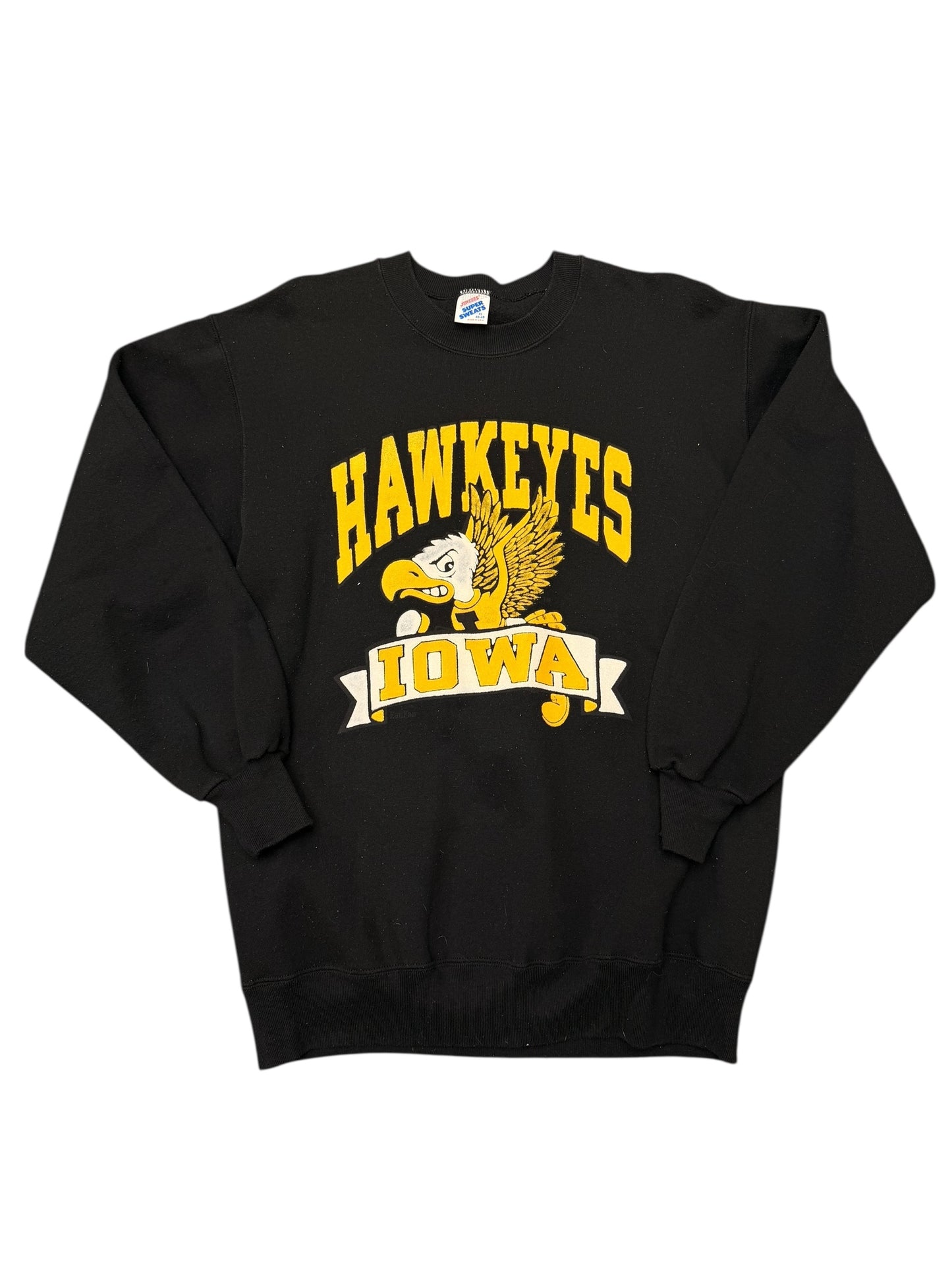 Vintage Iowa Hawkeyes Black Crewneck Size XL