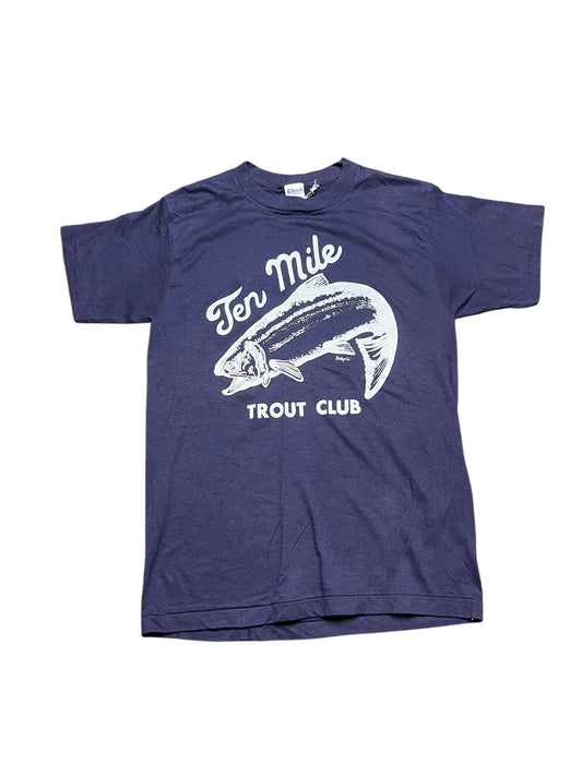 True Vintage 'Ten Mile Trout Club' Graphic Print Tee Size L