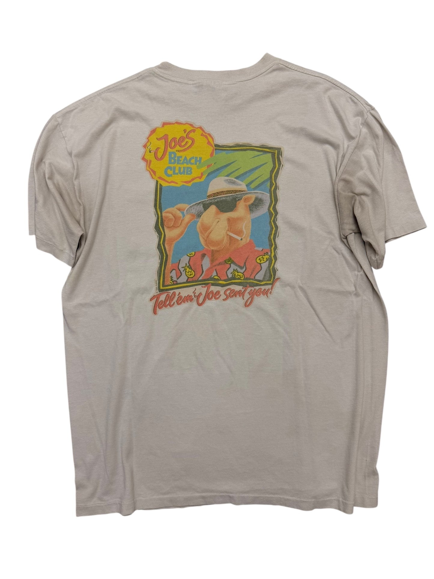 Vintage Camel Joe Distressed Pocket Tee Size XL