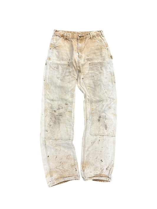 Vintage Carhartt Distressed Double Knee Work Wear Pants Size 34 x 36