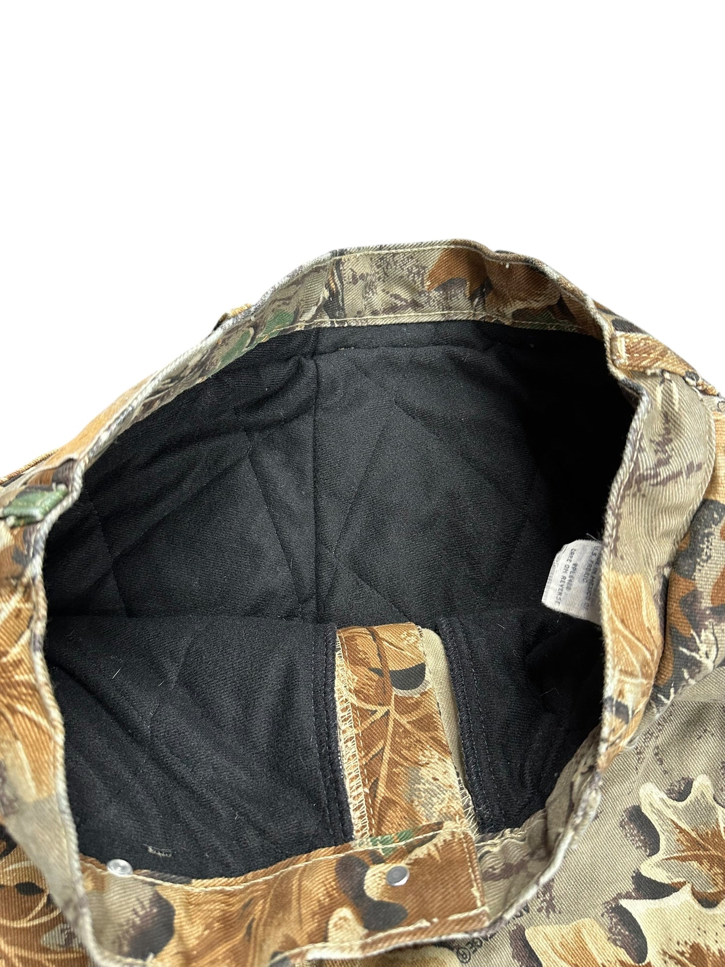 Wrangler Fleece Lined Advantage Hunting Gear Baggy Camo Pants Size 34 x 34