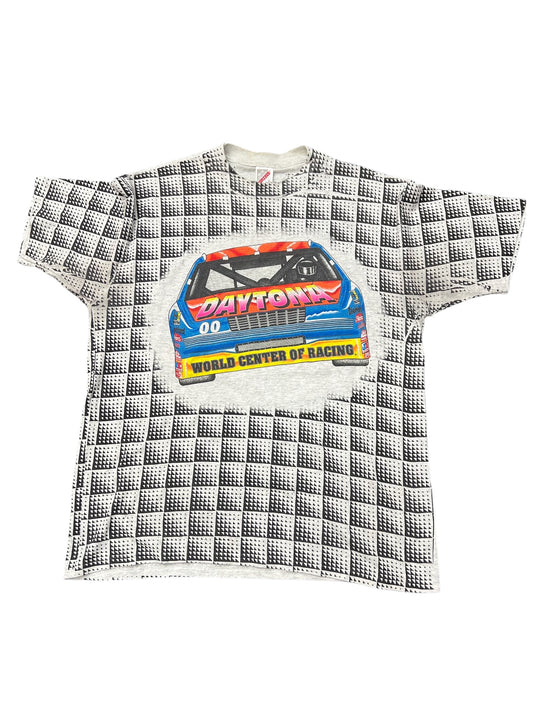 Vintage Daytona World Center of Racing AOP Tee Size XL