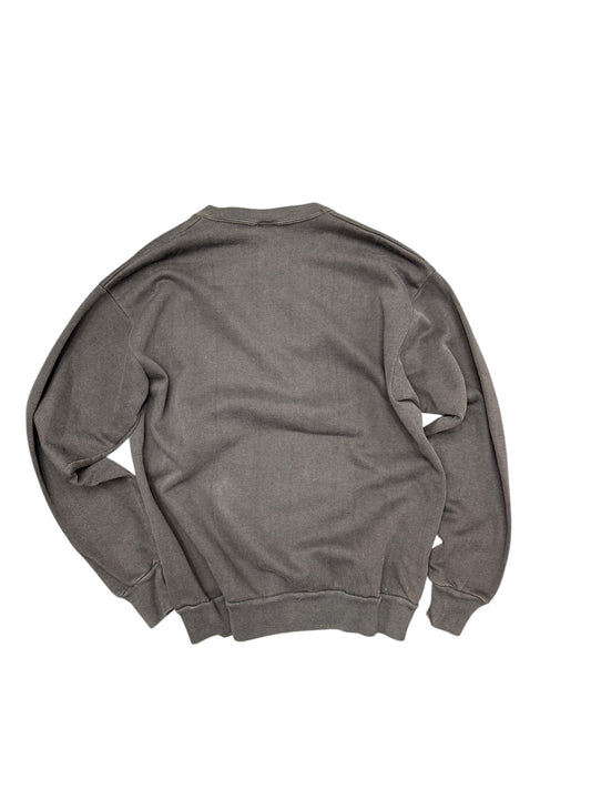 Vintage Snow Man Christmas Black Crewneck Size Large