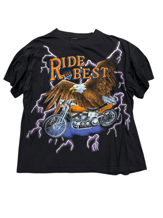 Vintage American Thunder “Ride The Best” Tee Size Large
