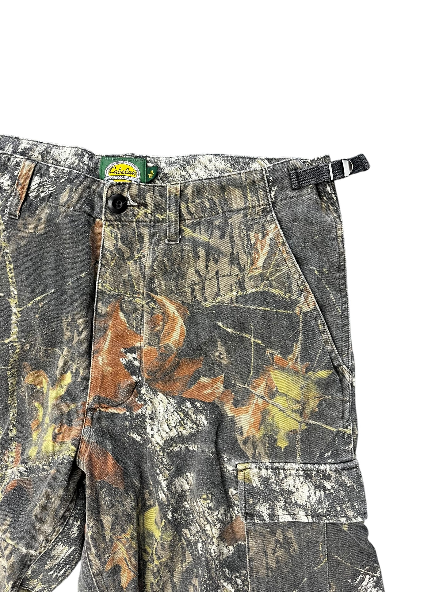 Vintage Cabela's/Mossy Oak Woodland Camo Cargo Pants 34x32