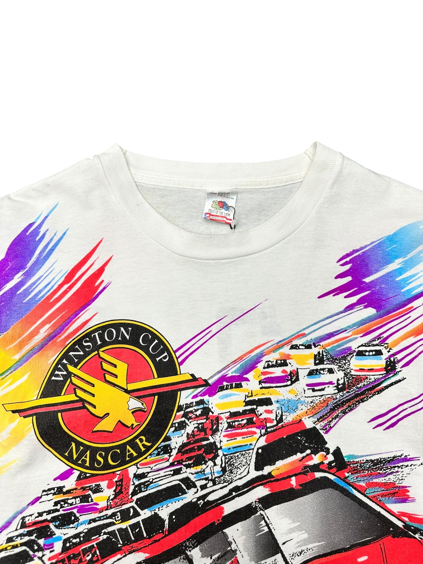 Vintage 1996 Winston Cup Series Pastel AOP Size Large