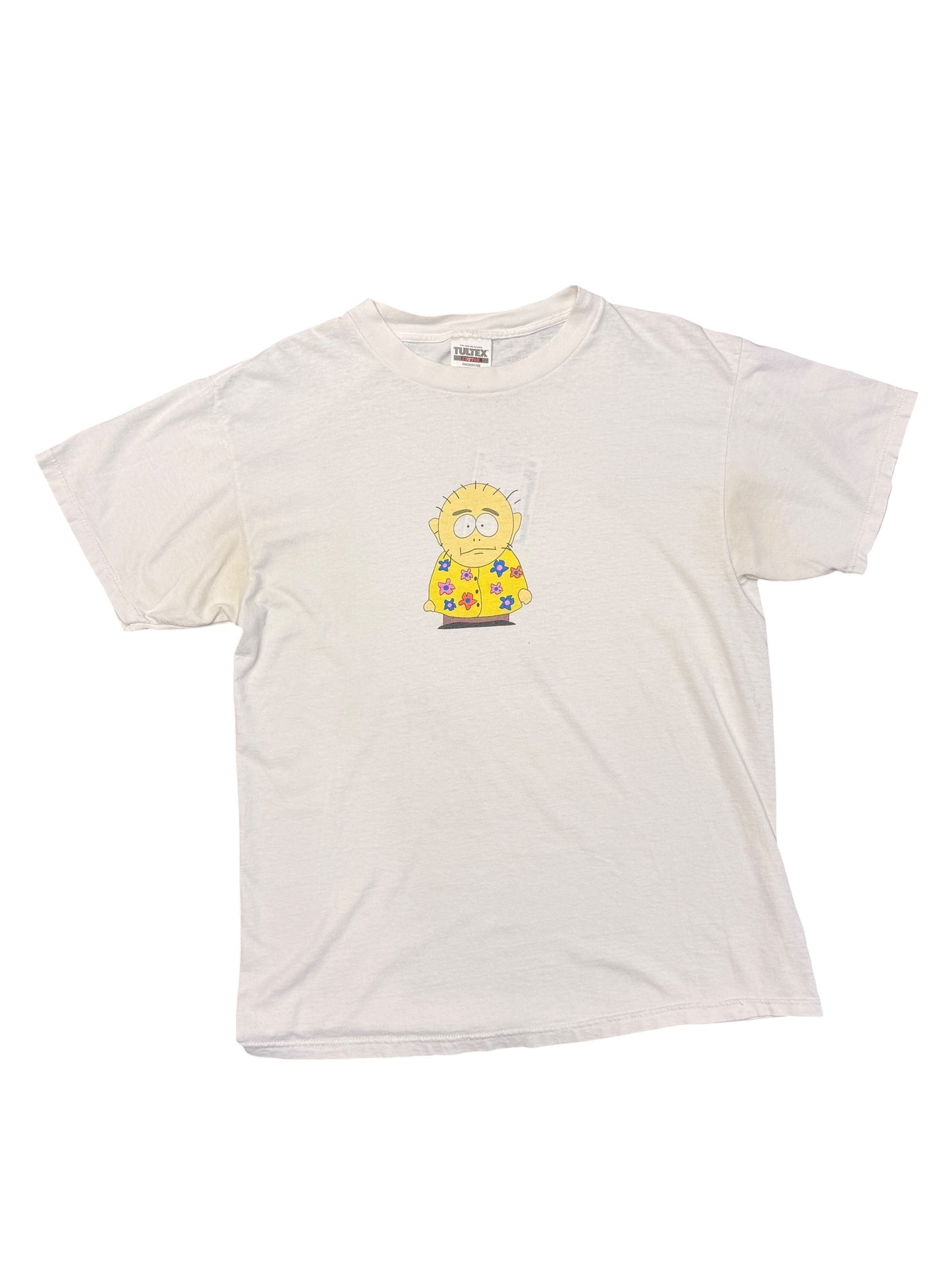 Vintage 1998 South Park Dr. Mephesto White Graphic Tee size Large