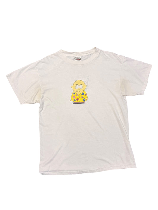 Vintage 1998 South Park Dr. Mephesto White Graphic Tee size Large