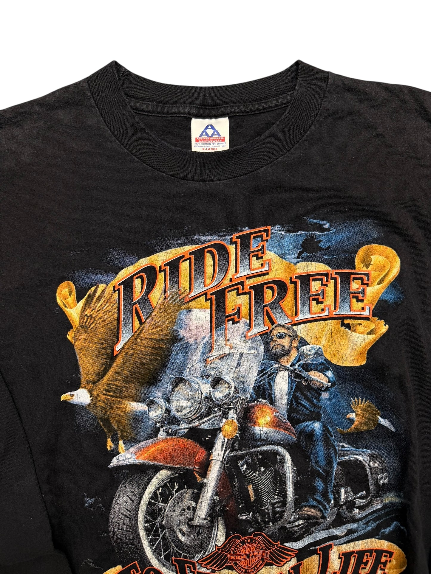 Vintage “Ride Free Eternal Life” L/S Tee Size XL