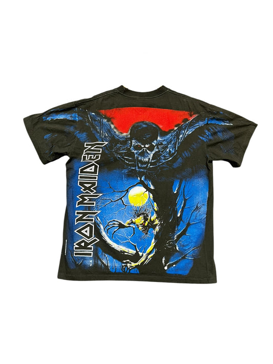 Bootleg Iron Maiden Evil Forest AOP Graphic Print Tee Size XL