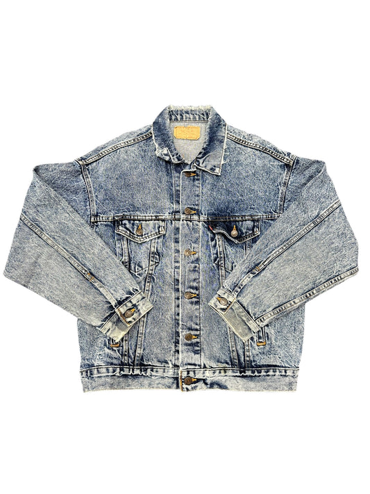 Vintage Levi Strauss Acid Wash Denim Jacket Size M