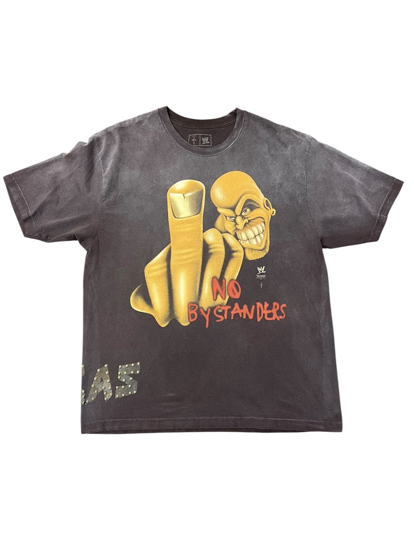 Cactus Jack by Travis Scott x WWE No Bystanders T-Shirt "Stone Cold" Steve Austin 'Black' Size XL