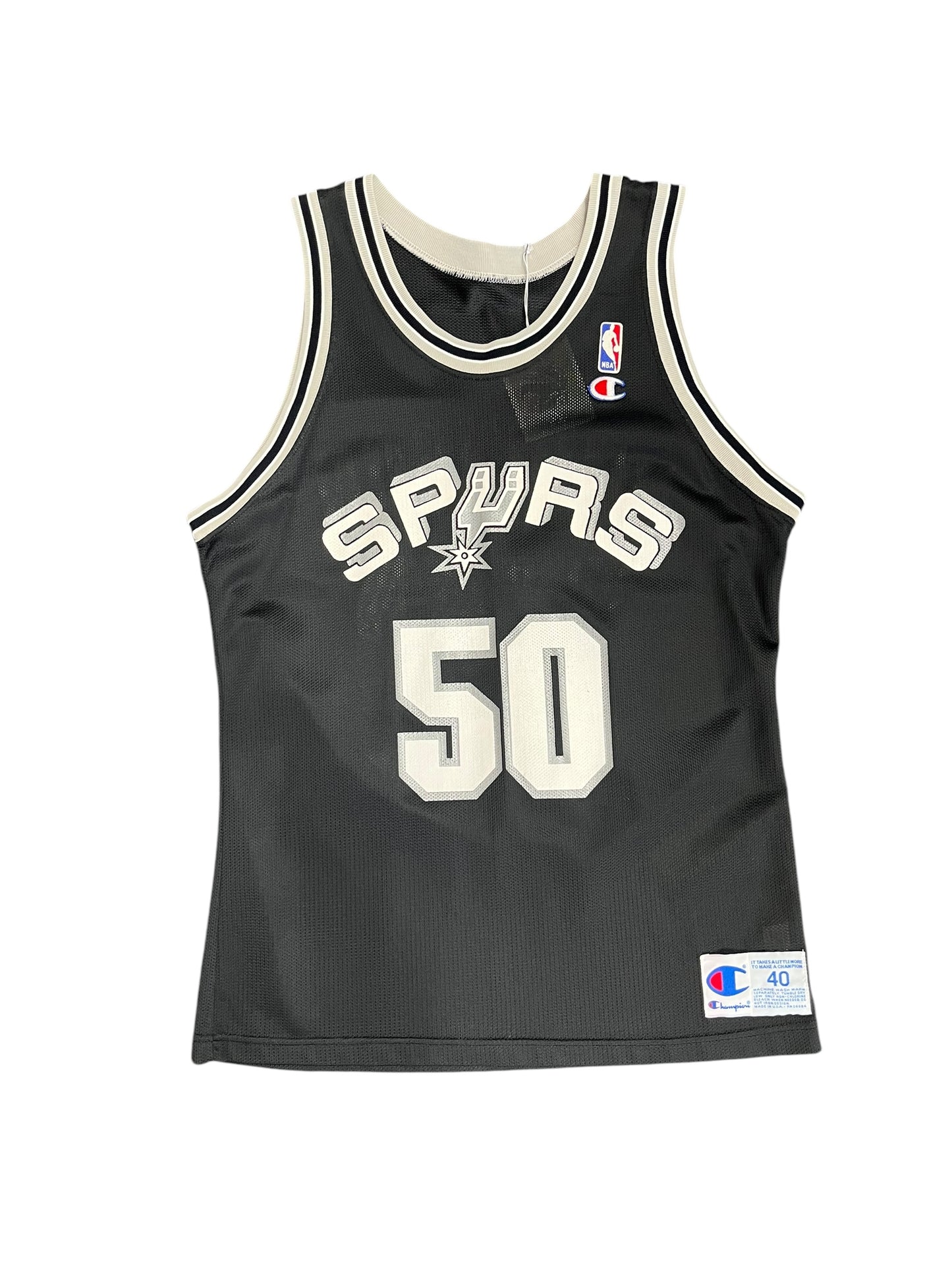 Vintage 90s NBA San Antonio Spurs David Robinson Champion #50 Jersey Size M