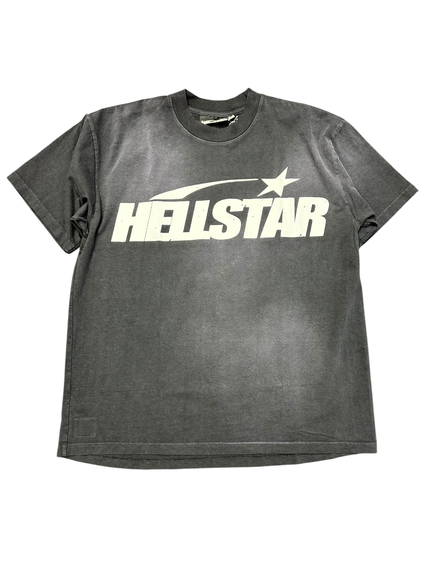 HELLSTAR Flaming Face Back Graphic Print Tee Size L