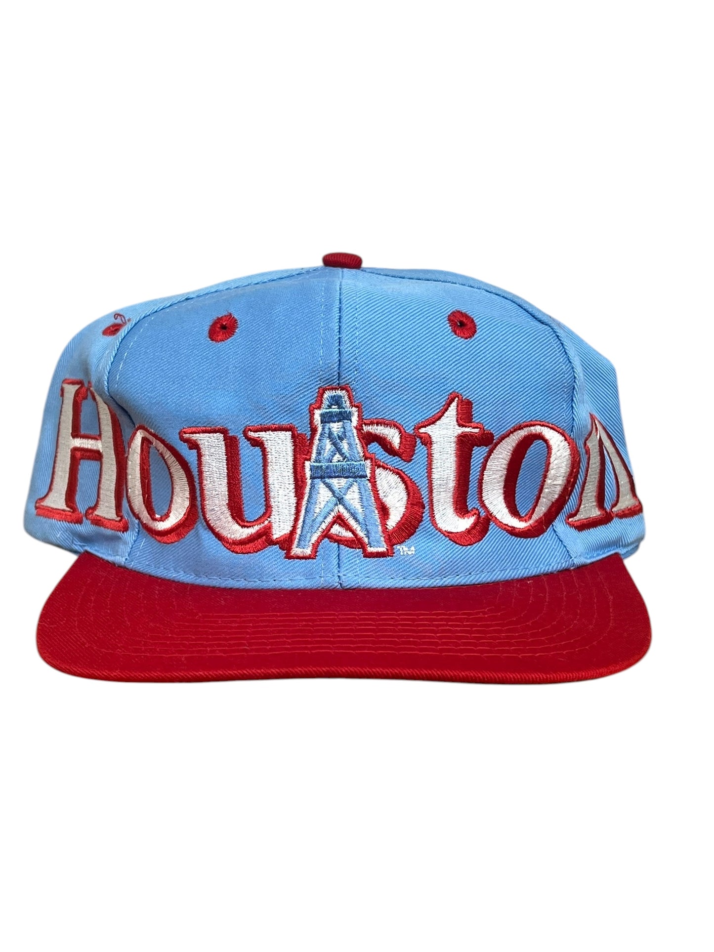 Vintage 90’s Houston Oilers Twill Embroidered Snapback Hat