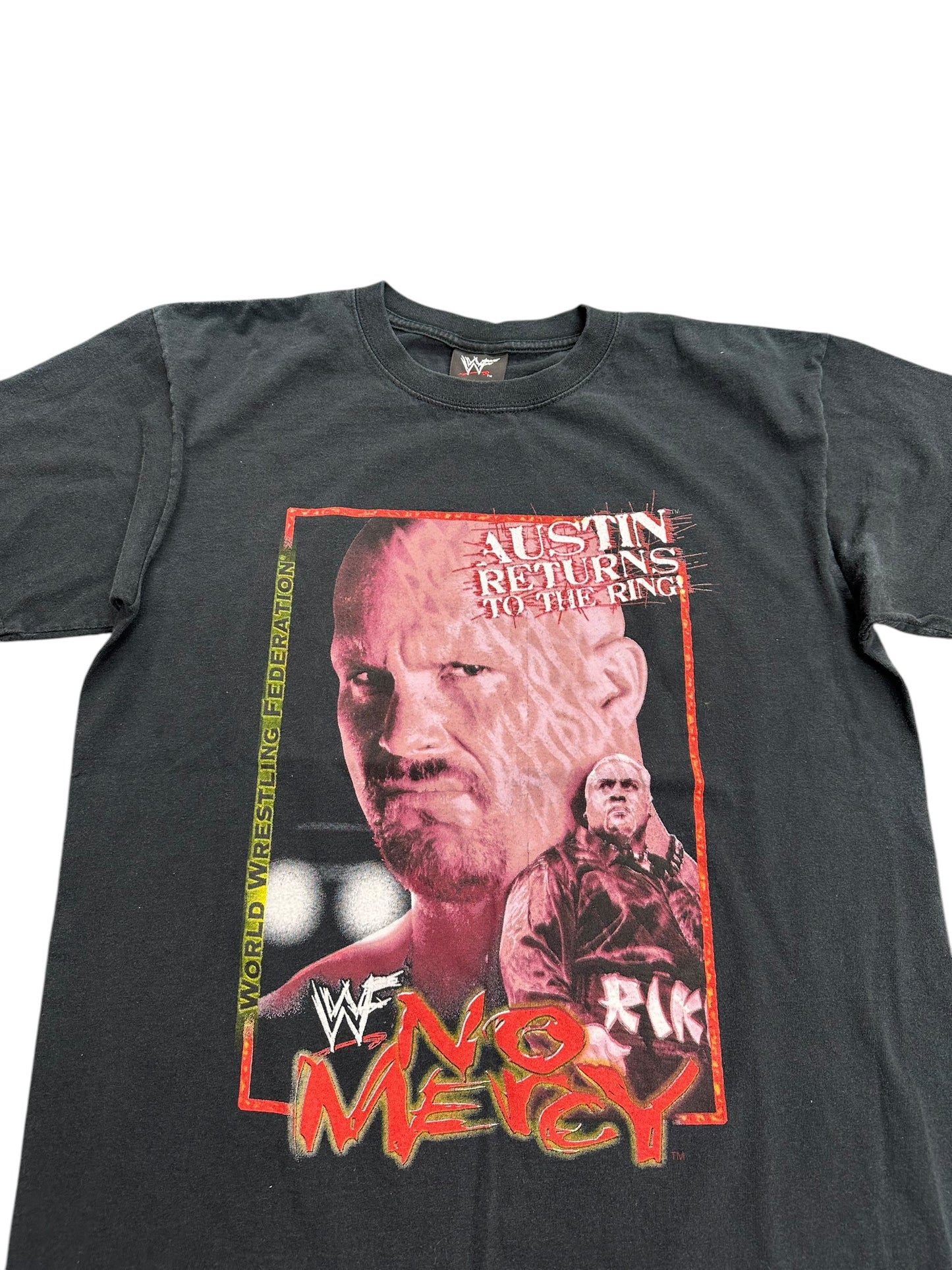 Vintage WF No Mercy 90s Stone Cold Wrestling Tee Size L