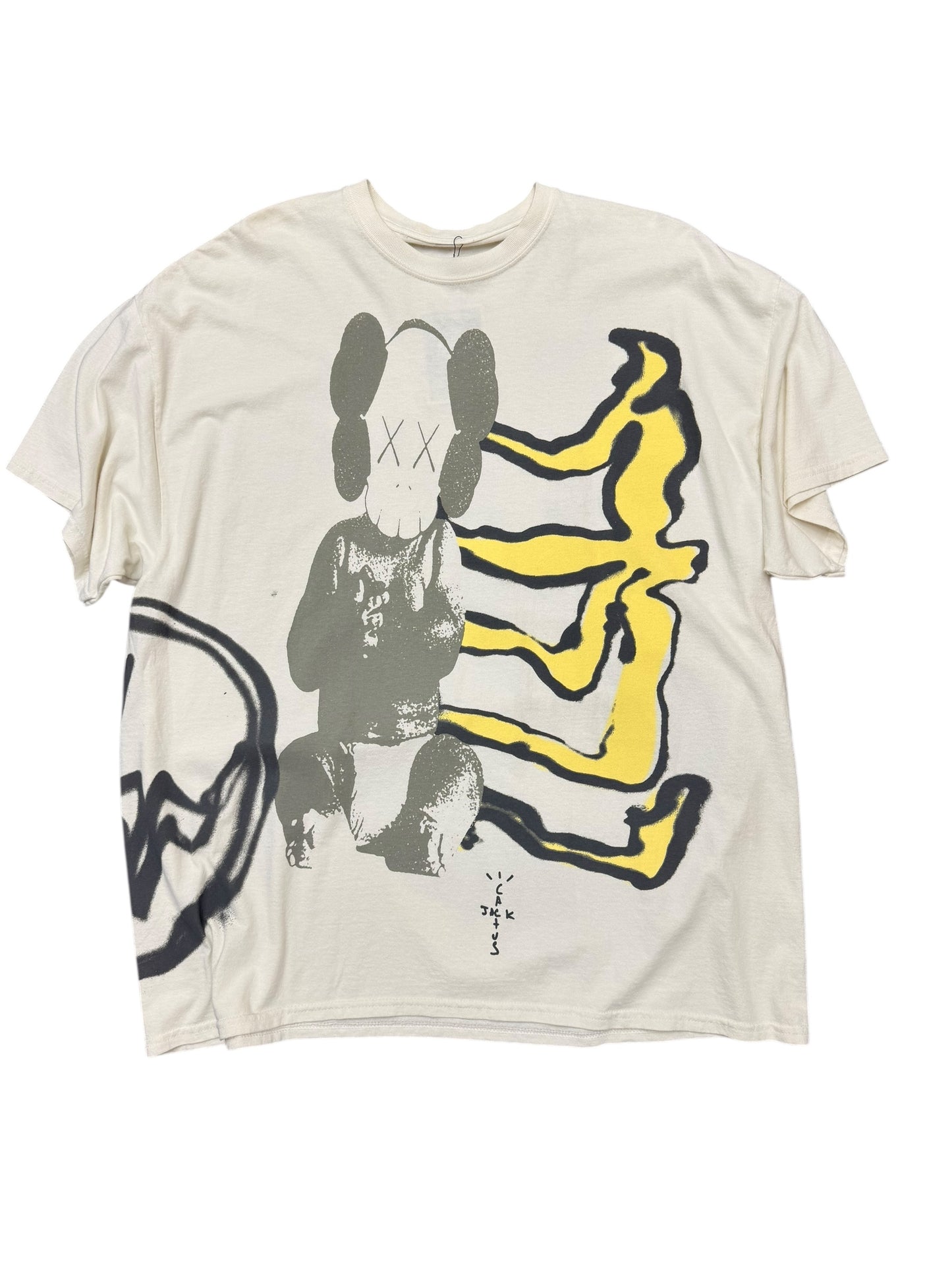 Travis Scott Cactus Jack + Kaws For Fragment Tee Size XL