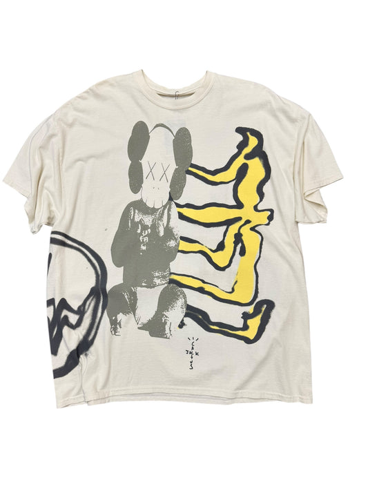 Travis Scott Cactus Jack + Kaws For Fragment Tee Size XL