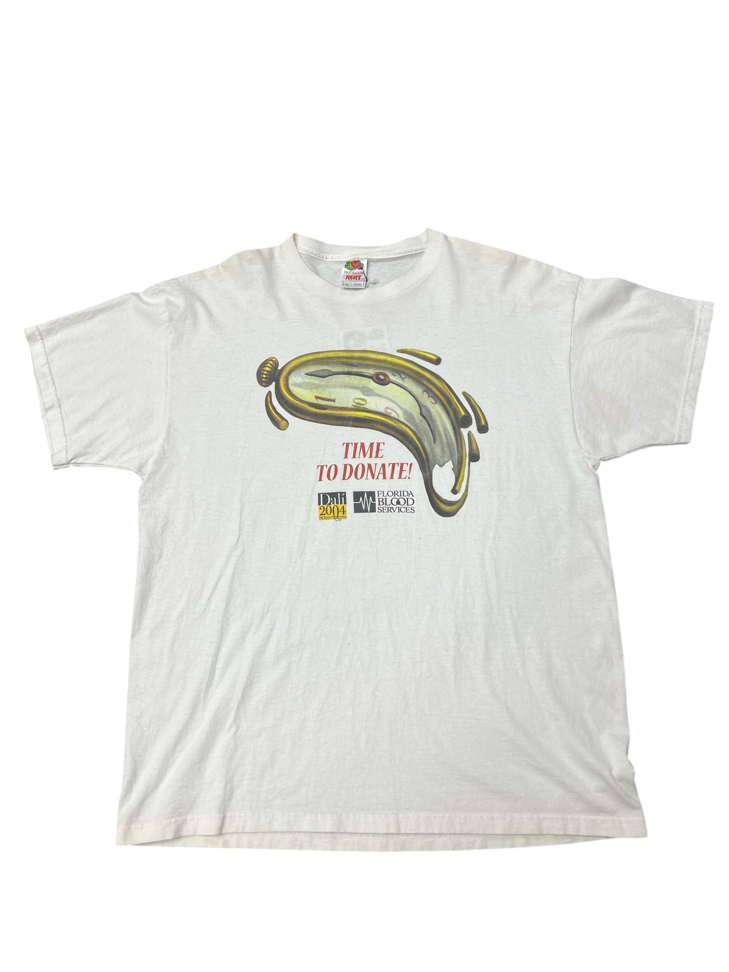 Vintage 2004 Dali Blood Donor Tee White Size XL