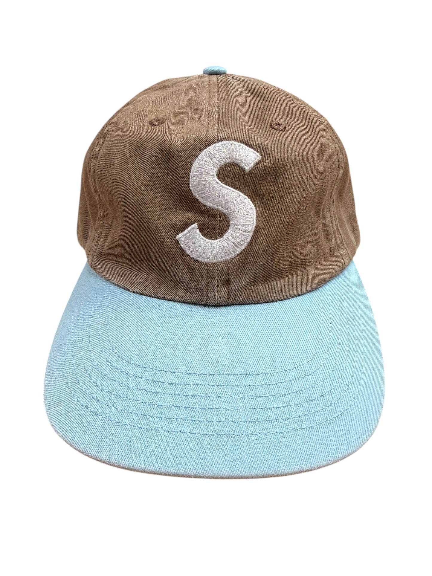 Supreme Pigment Coated 2-Tone S Logo 6-Panel Brown