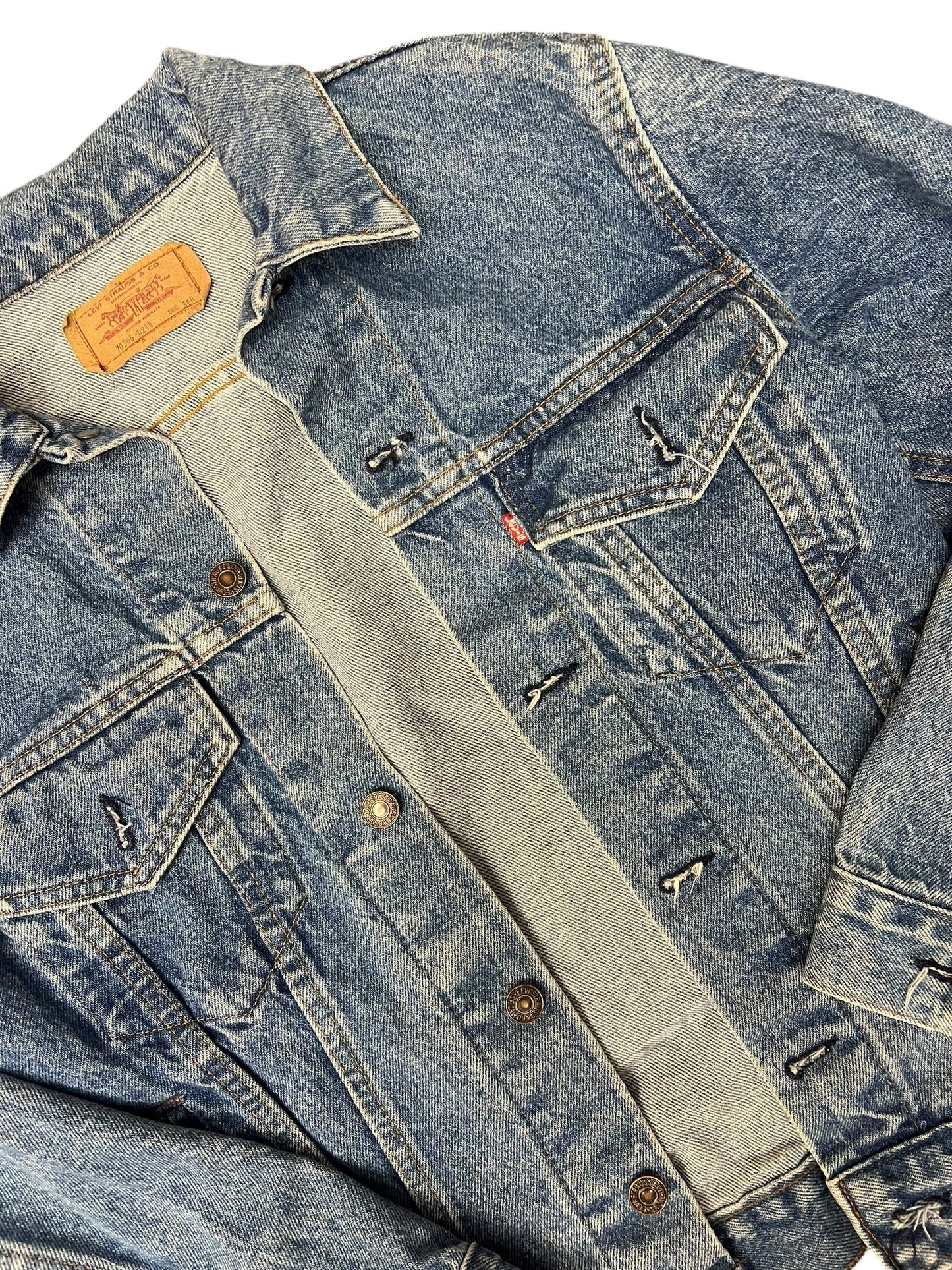 Vintage Levi Strauss Denim Jacket Size 36R Small