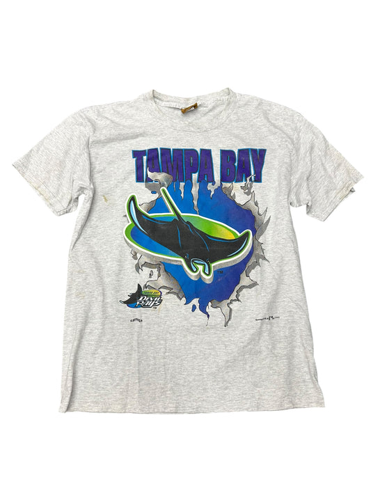 Vintage Tampa Bay Rays Break Through Tee Size L