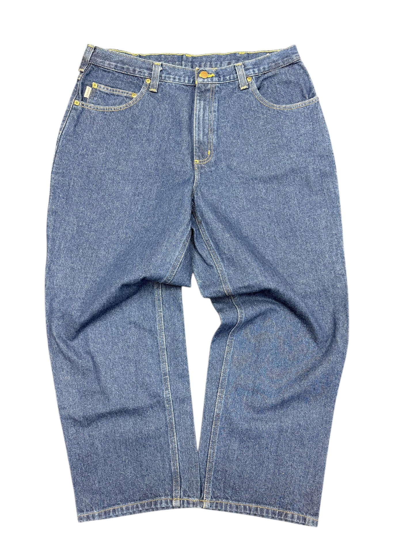 Carhartt Deep Blue Denim Jeans Size 36 X 28